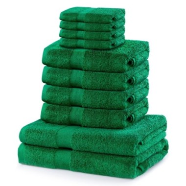 Asciugamano MARINA colore verde bottiglia 2*70x140+4*50x100+4*30x50