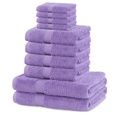 Asciugamano MARINA colore lilla 2*70x140+4*50x100+4*30x50
