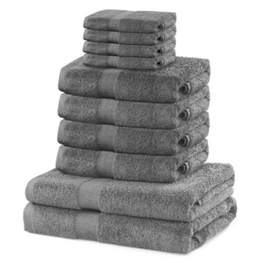 Asciugamano MARINA colore grigio 2*70x140+4*50x100+4*30x50