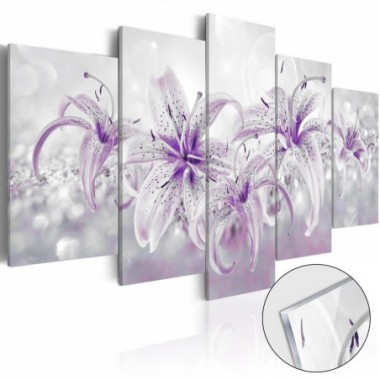 Quadri su vetro acrilico - Purple Graces [Glass] -...
