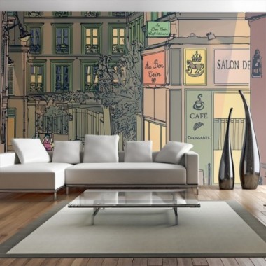 Fotomurale - Colazione a Parigi - 450x270