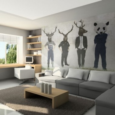 Fotomurale - Man or animal? - 350x270