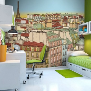 Fotomurale - Buongiorno Parigi! - 350x270