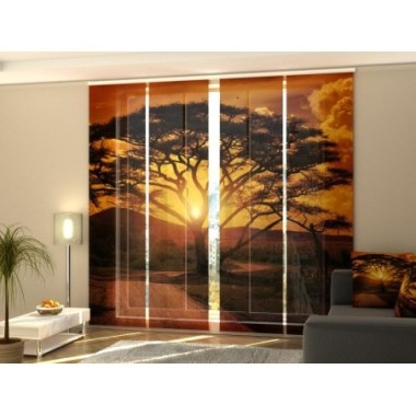Tende a Pannello Scorrevoli  Tramonto Africano 270x60