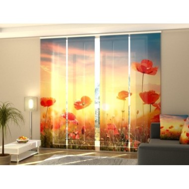 Tende a Pannello Scorrevoli  Campo di Papaveri al...