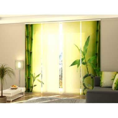 Tende a Pannello Scorrevoli  Bambù Fresco Verde 245x60
