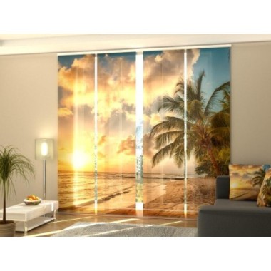 Tende a Pannello Scorrevoli  Magnifico Tramonto alle...