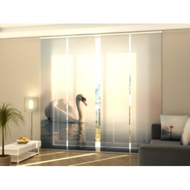 Tende a Pannello Scorrevoli  Cigno all'Alba 270x60