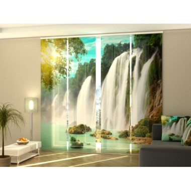 Tende a Pannello Scorrevoli  Affascinante Cascata di...