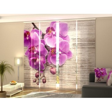 Tende a Pannello Scorrevoli  Orchidea e Legno 2 245x60