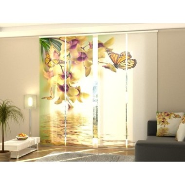 Tende a Pannello Scorrevoli  Fiori Tropicali 270x60