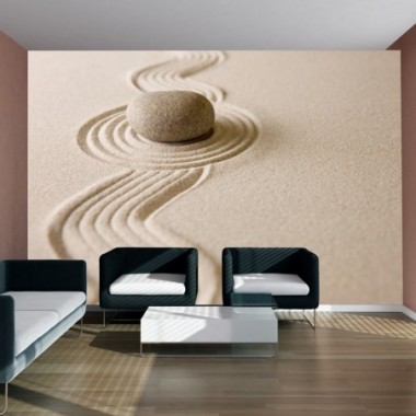 Fotomurale - Zen sand garden - 350x270