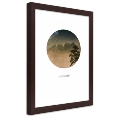 Quadro con cornice, La foresta in cerchio - 20x30