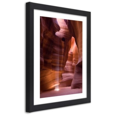 Quadro con cornice, L'alba in una grotta - 20x30