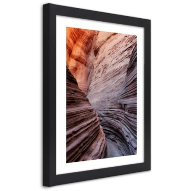 Quadro con cornice, Passare tra le rocce - 20x30