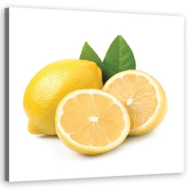 Quadro su tela, Frutta al limone - 30x30