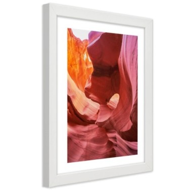 Quadro con cornice, Rocce rosse - 30x45