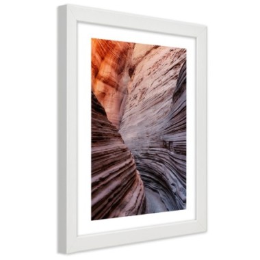 Quadro con cornice, Passare tra le rocce - 30x45