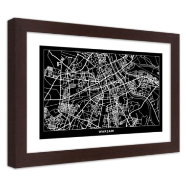 Quadro con cornice, Carta della cittÃ  di Varsavia -...