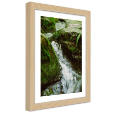 Quadro con cornice, Fiume impetuoso - 30x45