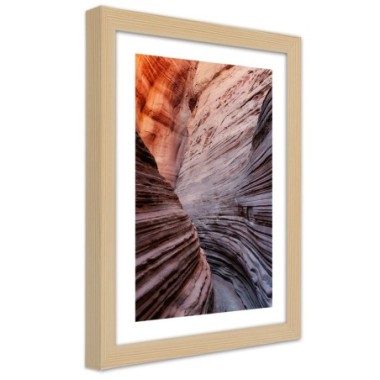 Quadro con cornice, Passare tra le rocce - 30x45