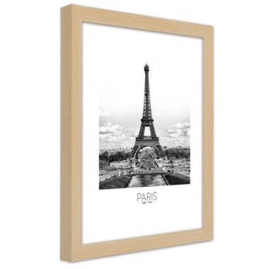 Quadro con cornice, L'iconica Torre Eiffel - 30x45