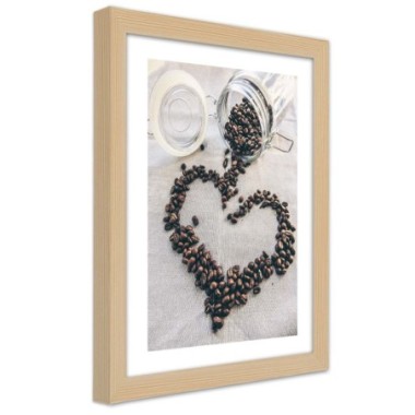 Quadro con cornice, Amore per il caffÃ¨ - 30x45