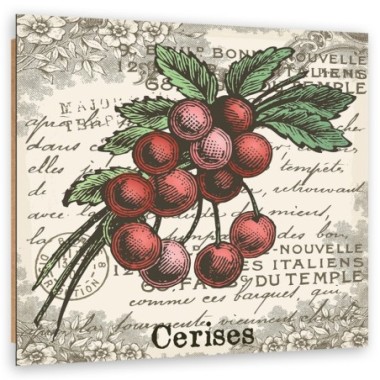 Quadro deco panel, Cherry vintage - 30x30