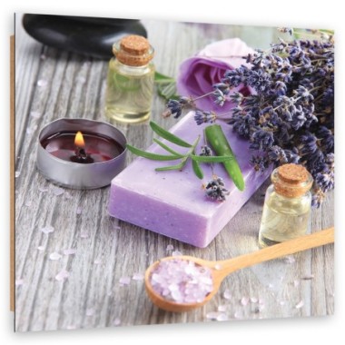 Quadro deco panel, Sapone viola zen spa - 30x30