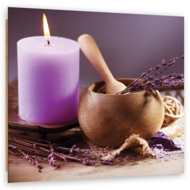 Quadro deco panel, Spa Lavender Candle - 30x30