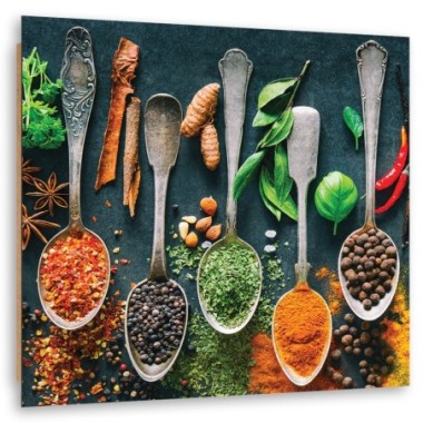 Quadro deco panel, Erbe spezie per la cucina - 40x40