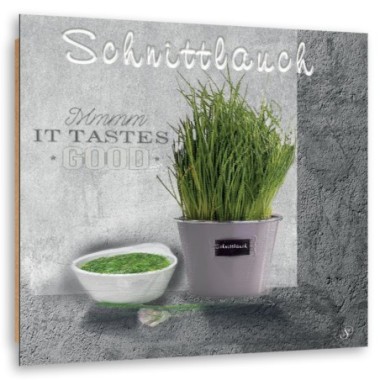 Quadro deco panel, Spezie di erba cipollina per la...