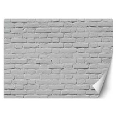 Carta Da Parati, Muro di pietra bianca in mattoni -...