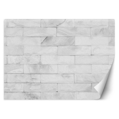 Carta Da Parati, Muro di mattoni bianchi - 100x70