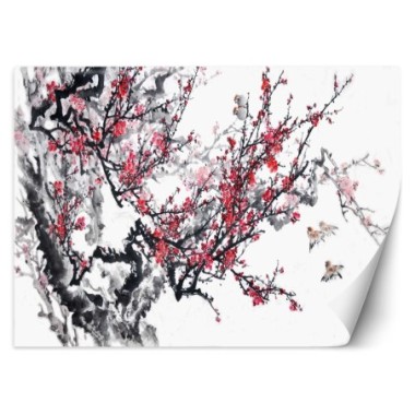 Carta Da Parati, Fiori di ciliegio in Giappone - 100x70