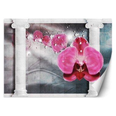 Carta Da Parati, Fiori Orchidea 3D Colonne - 100x70