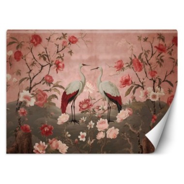 Wallpaper, Chinoiserie Flowers and Birds - 100x70