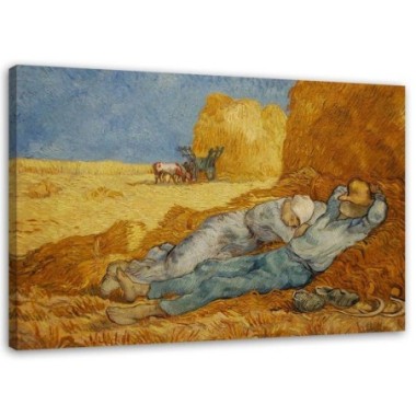 Stampa su tela, Siesta - Riproduzione di V. van Gogh...