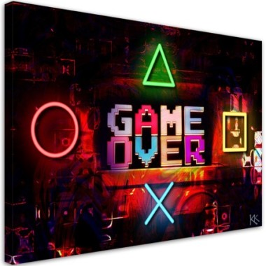 Quadro su tela, Gioco sul giocatore - 60x40