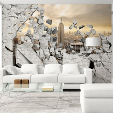 Fotomurale - NY - City behind the Wall - 200x140