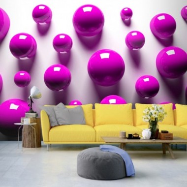 Fotomurale - Purple Balls - 200x140