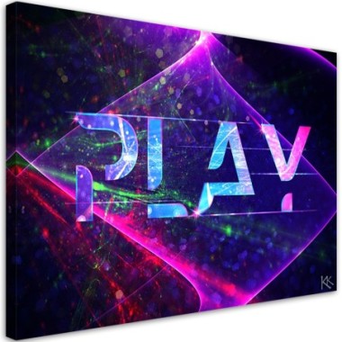 Quadro su tela, L'astrazione dell'iscrizione - 60x40