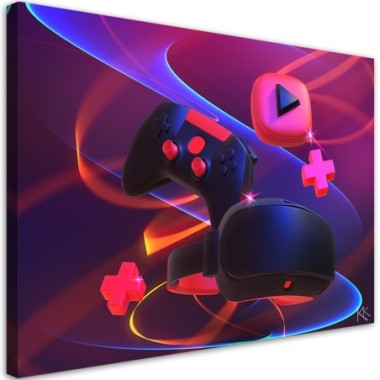 Quadro su tela, Impostato per il giocatore - 60x40