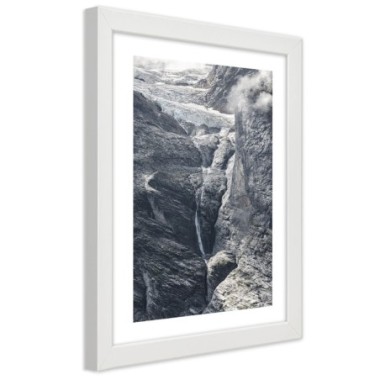 Quadro con cornice, Vista sulle rocce - 40x60