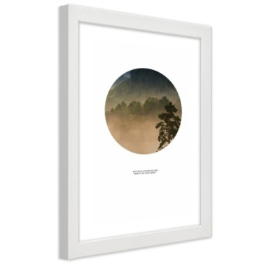 Quadro con cornice, La foresta in cerchio - 40x60