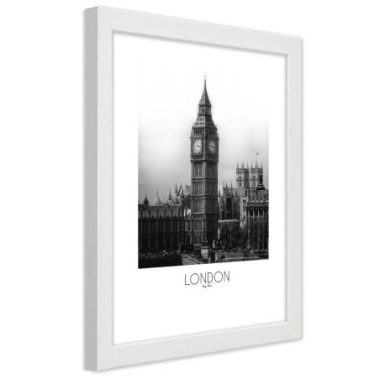 Quadro con cornice, Il leggendario Big Ben - 40x60