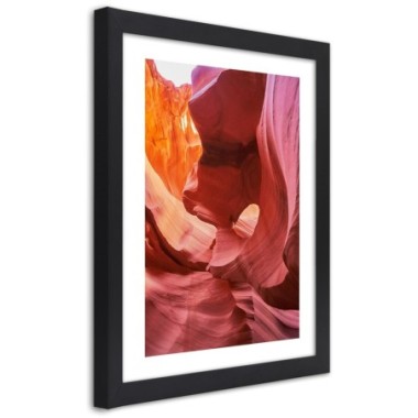 Quadro con cornice, Rocce rosse - 40x60
