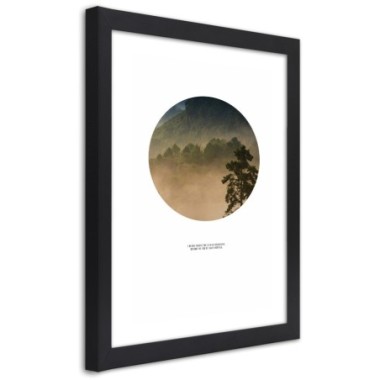 Quadro con cornice, La foresta in cerchio - 40x60