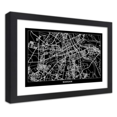 Quadro con cornice, Carta della cittÃ  di Varsavia -...