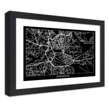 Quadro con cornice, Carta della cittÃ  di Stoccolma...
